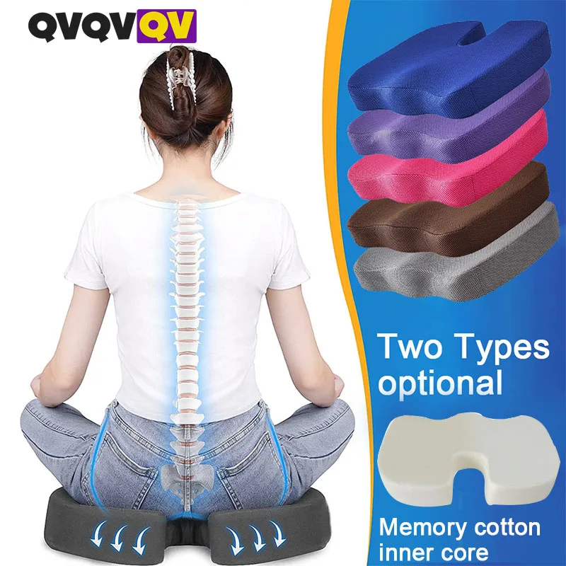 Seat Cushions for Office Chairs,Memory Foam Coccyx Cushion Pads for Tailbone Pain,Sciatica Relief Pillow,Correct Sitting Posture