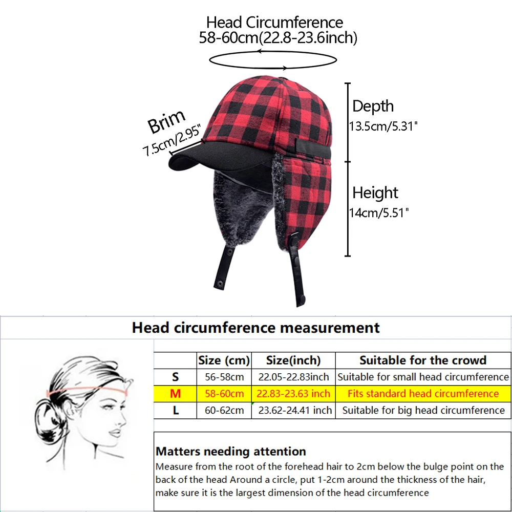 2023 الرجال النساء الشتاء الجاموس منقوشة الصياد الصيد قبعة شيربا الأذن اللوحات هنتر قبعة الصيد أفخم قبعة هدية الكريسماس