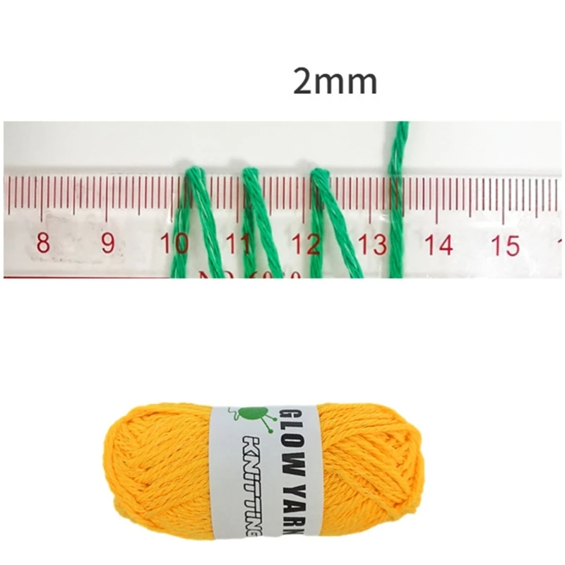 Fil tricot en Polyester pour écharpe, 2mm, lumineux chaud, bricolage, pour pull, écharpe, couverture, chapeau, fil Crochet