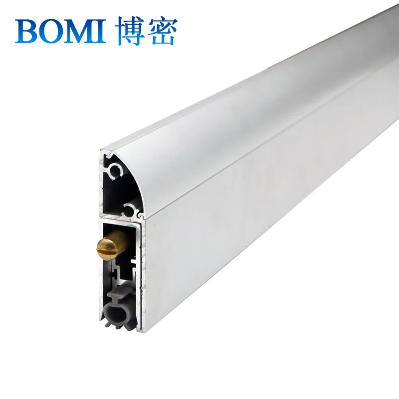 Surface Mount Door Seal Automatic Bottom Drop Down Sweep Hotel Soundproof Draft Stopper Acoustic Weatherstrip Mounted Gap Filler