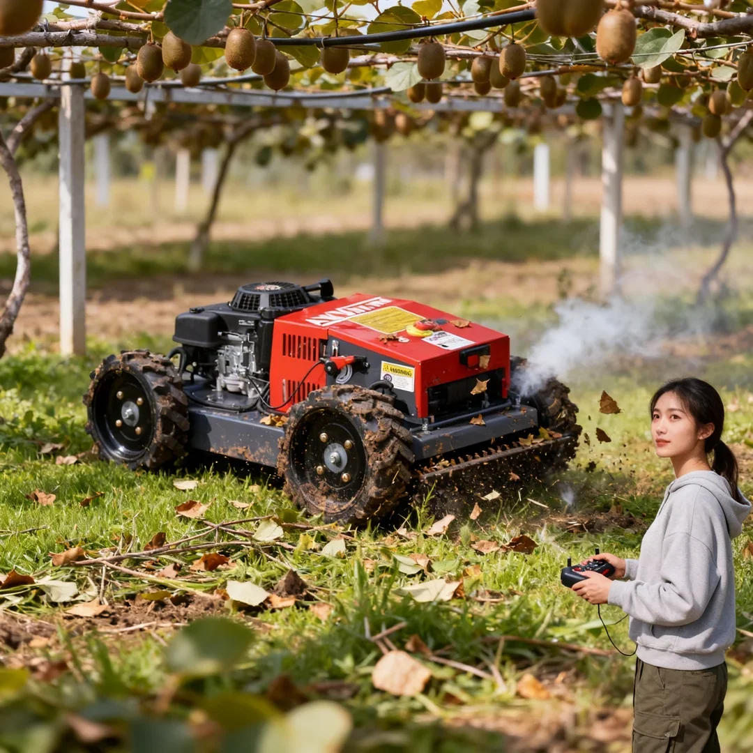 

Customized Large Lawn Garden Pastoral 4WD Small Robot Lawn Mower All-Terrain 500mm Cutting Width Fast Delivery