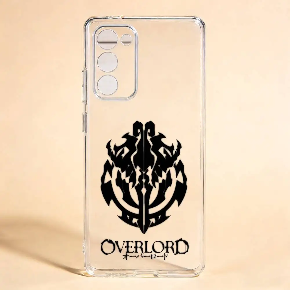 OVERLORD Logo For Samsung Galaxy S24 S25 S23 S22 S21 Transparent Cover Phone Case