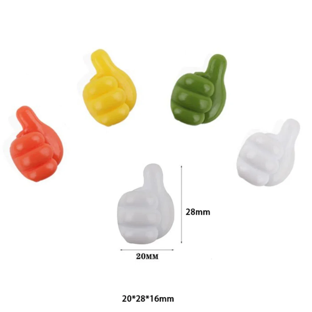 5pcs Silicone Thumb  Multifunctional Clip Wire Organizer Accessories  Holder Wall   Kitchen Bathroom Fixture