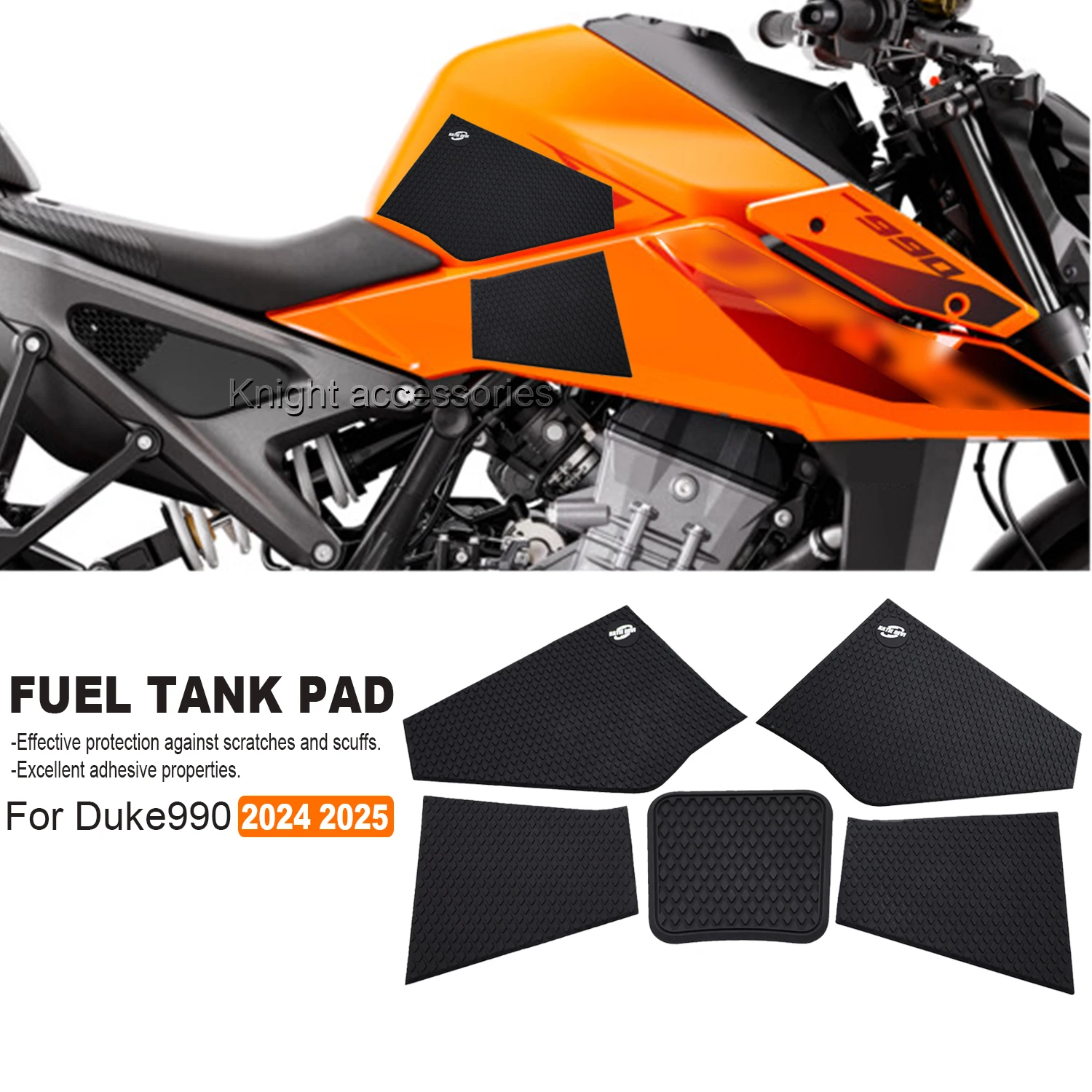 

For Duke990 990 duke 990 Duke 990 2024 2025 Motorcycle Non-slip Side Fuel Tank Stickers waterproof pad stickers 2025