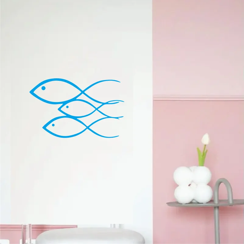 Fish Wall sticker Wall Home Decor Nautical Sign decal for Room & Living Room door kids room #255