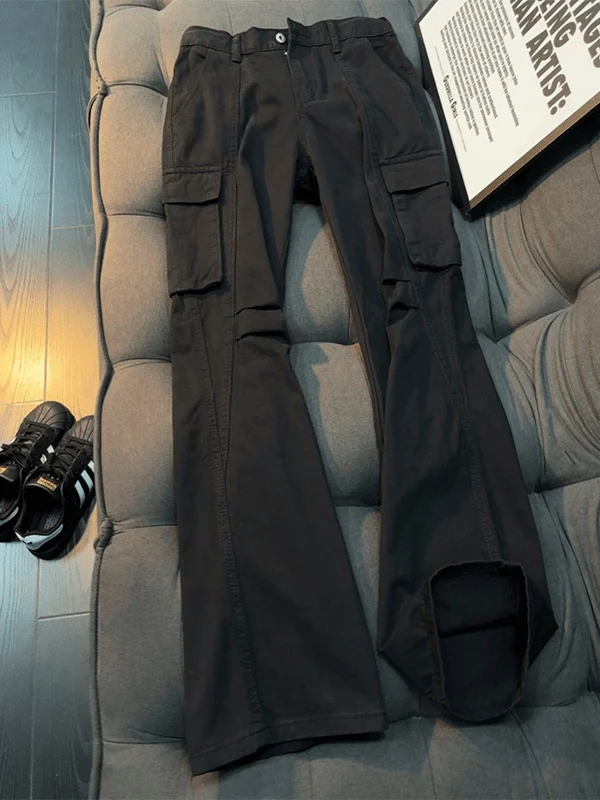 

Мужские джинсы American Sle в стиле пэчворк, весна-осень, из чистого хлопка, плотные, прямые, модные, Haome...