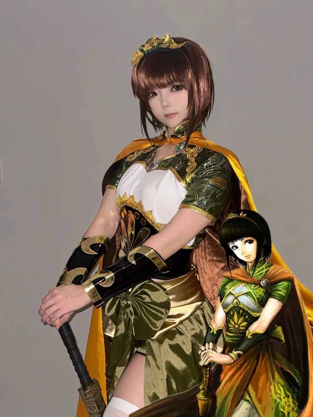 Kisekiya @ juego tres reinos matar puente grande disfraces de cosplay estilo antiguo vestido ajustado Sexy peluca accesorio Halloween carnaval