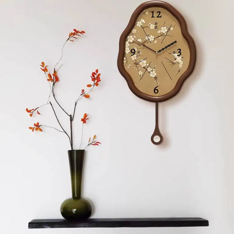 Silent Design Wall Clock Pendulum Light Nordic Bedroom Luxury Wall Clock Living Room Modern Reloj De Pared Home Decor Items