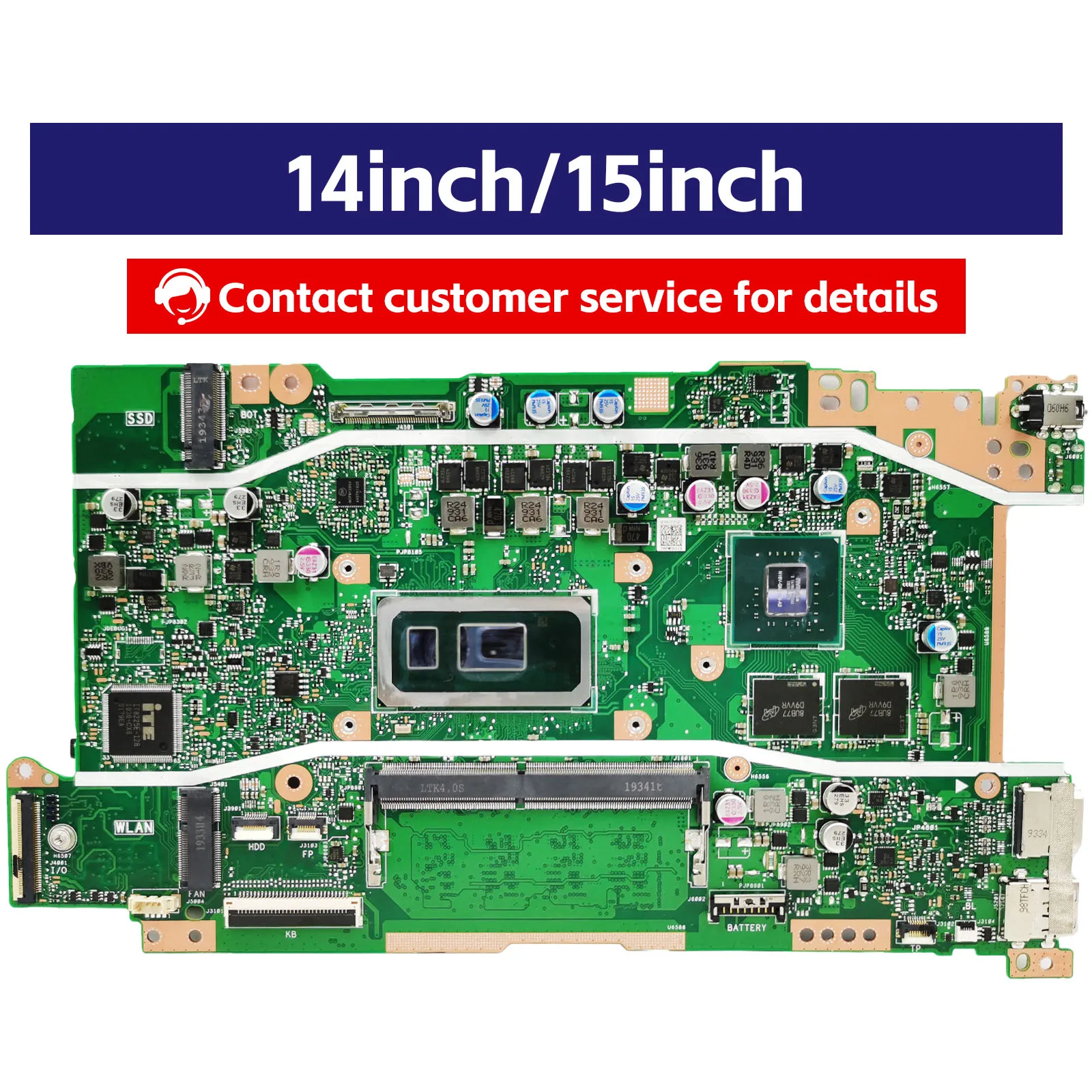 Akemy X409FB Mainboard For ASUS X409FA X509FA A409F F409F F509F A509F X509FB X509FL Laptop Motherboard I3 I5 I7 4G