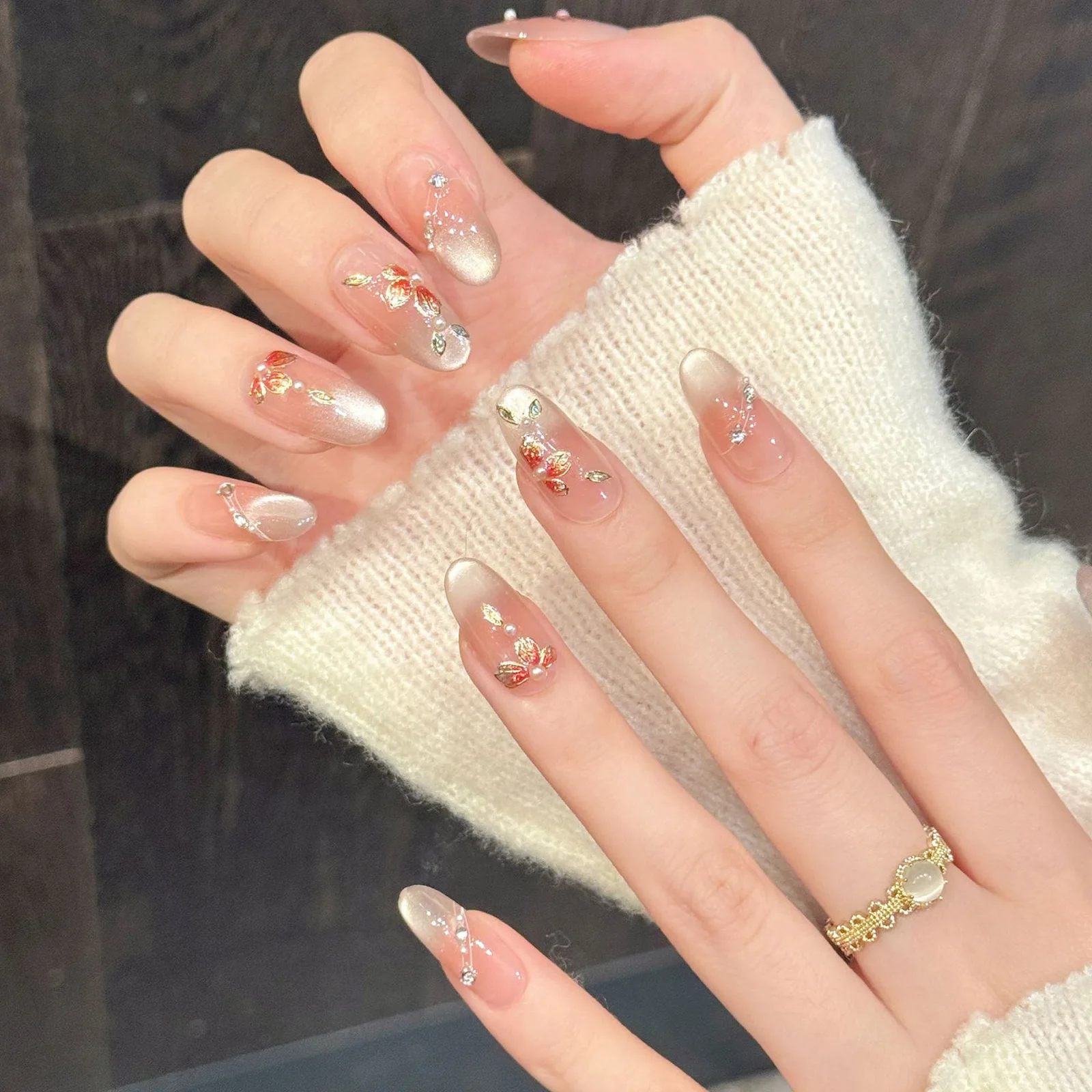 10pcs Handmade Fake Nails Pres - огляд і ціна Resin Art Design