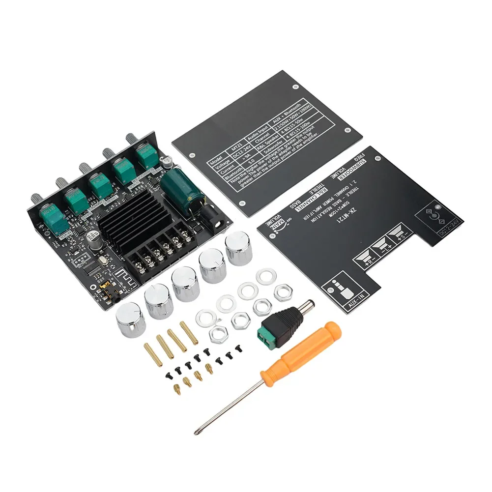 ZKMT21 For DIY 2 1 Channel Power Module Featuring Copper Connectors and Barrier Terminals for Better Performance