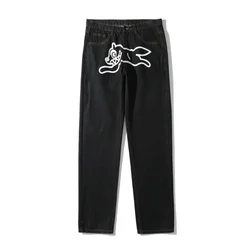 Ropa Dog Print Streetwear Men Hip Hop Baggy Jeans Pants Y2K Clothes Straight Loose Goth Denim Trousers Pantalones Vaqueros