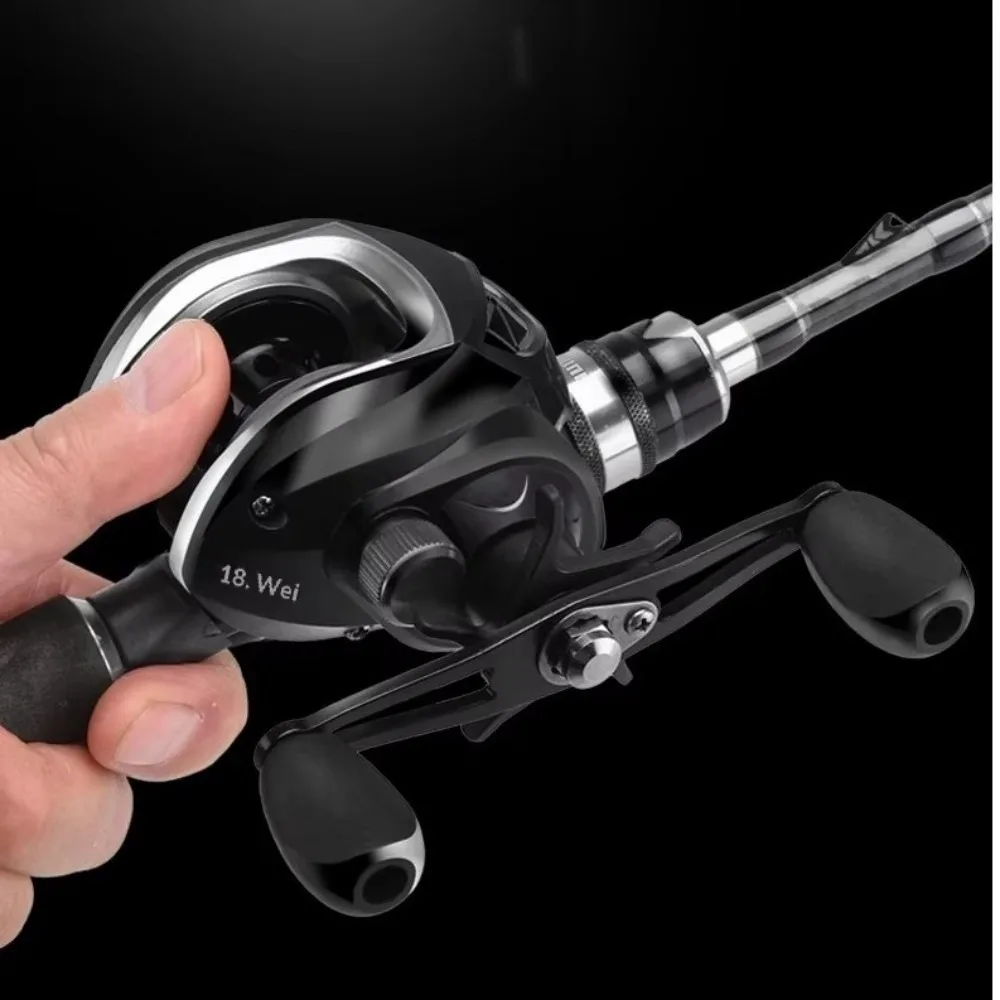 Full Metal Baitcasting Reel High Speed High Tension Fishing Reel Left/Right Hand Fishing Line Wheel Freshwater Fishing
