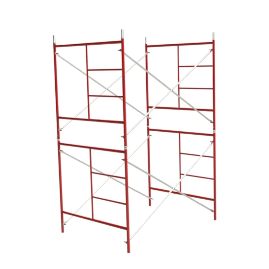 Galvanized Modular Frame Scaffolding Ladder Access Strong Support Safety Compliance for Exterior Workshop Outdoor Building