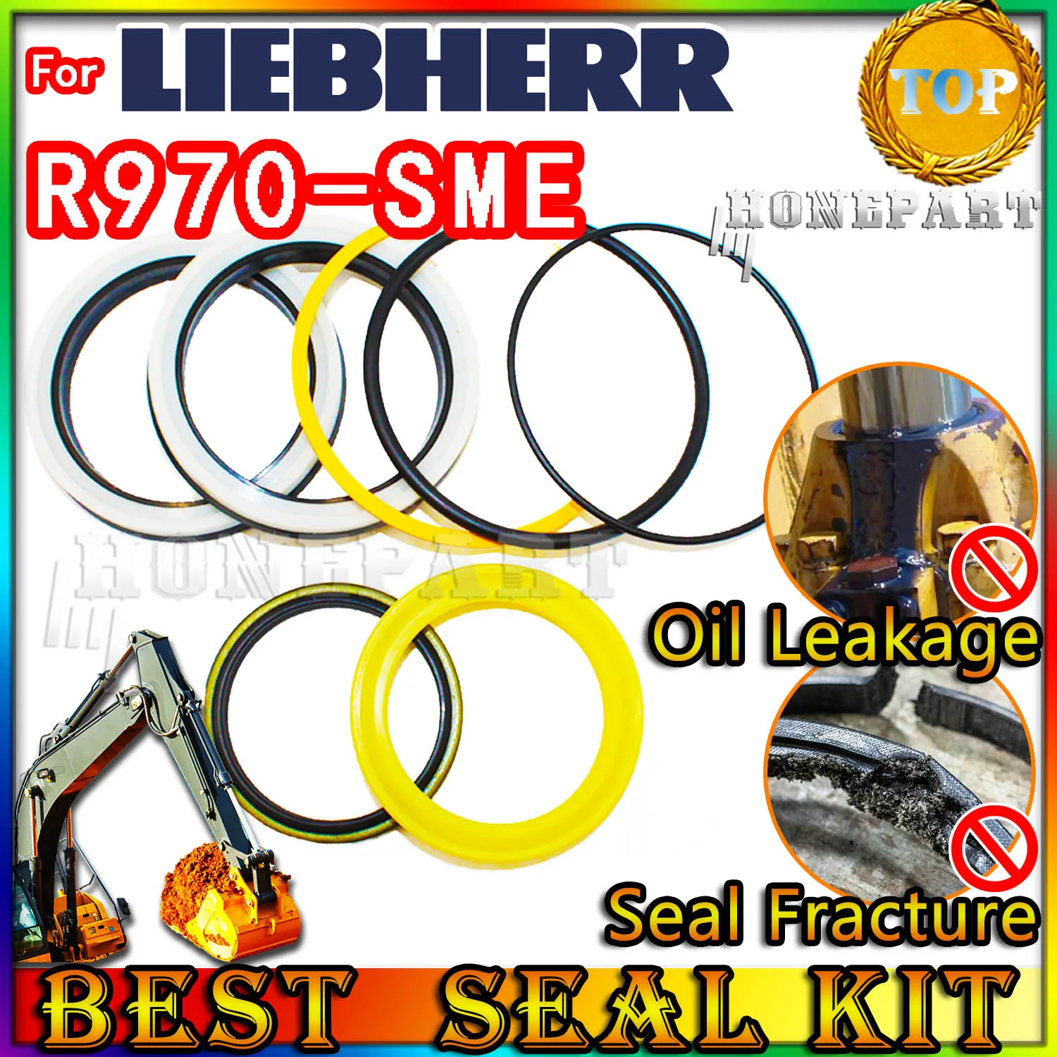 

FOR Liebherr R970-SME Oil Seal Repair Kit Excavator R970 SME Foot PPC Loader Planetary Axle STICK adjuster Hydraulic POSITIONING