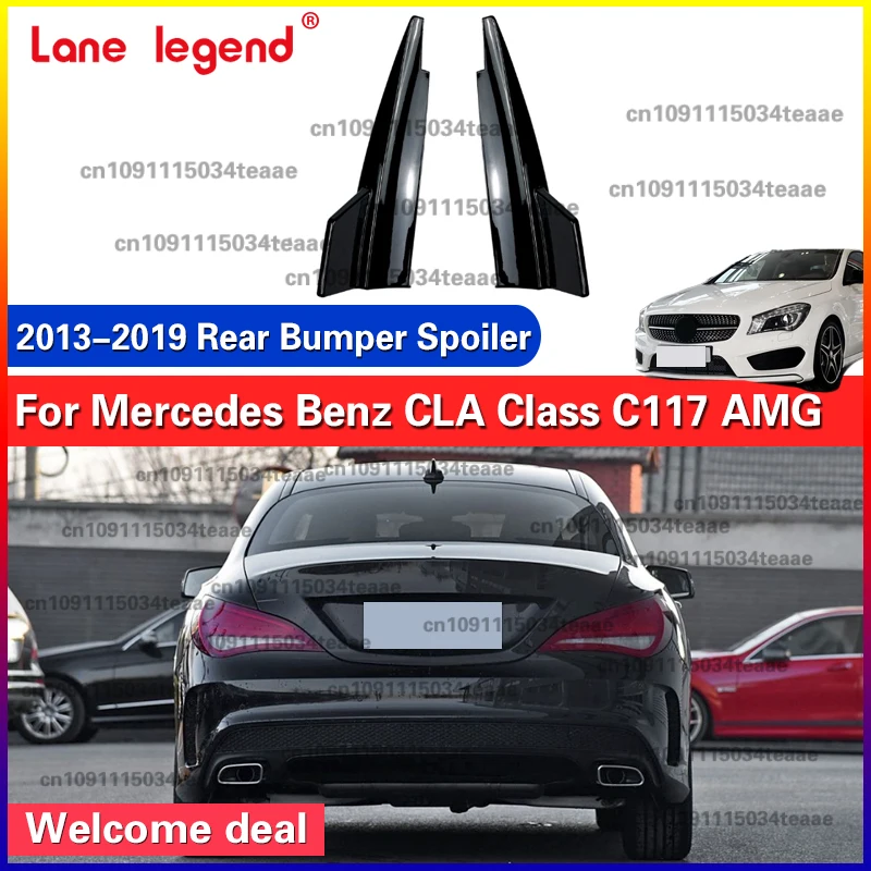 

Car Accessories Rear Bumper Lip Splitter Spoiler Corner Protector For Mercedes Benz CLA C117 CLA180 GLA200 CLA45 AMG 2013-2019