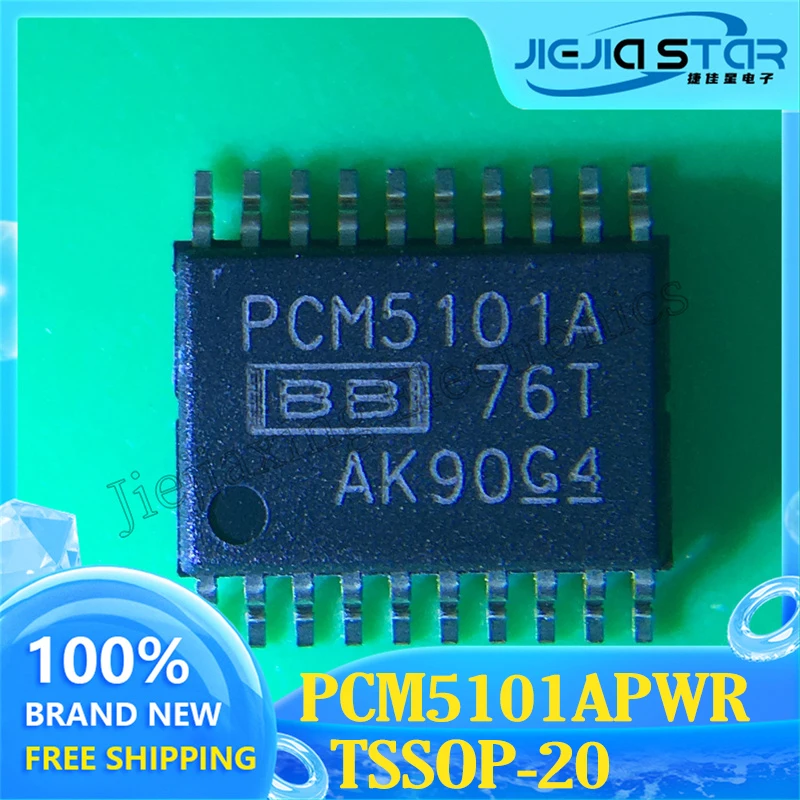 

Electronics PCM5101APWR PCM5101A New Original Stock TSSOP-20 Digital to Analog Converter Chip 3~10PCS Free Shipping