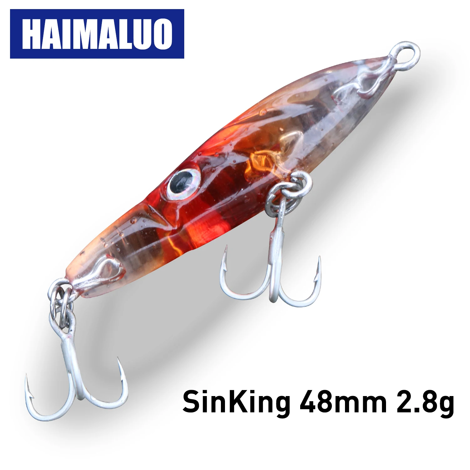 HAIMALUO NEW Small Fish Hard Fishing Lures Mini Sinking Pencil Lure 48mm 2.8g Trout Perch Bait Rolling Fishing Bait Rockfishing