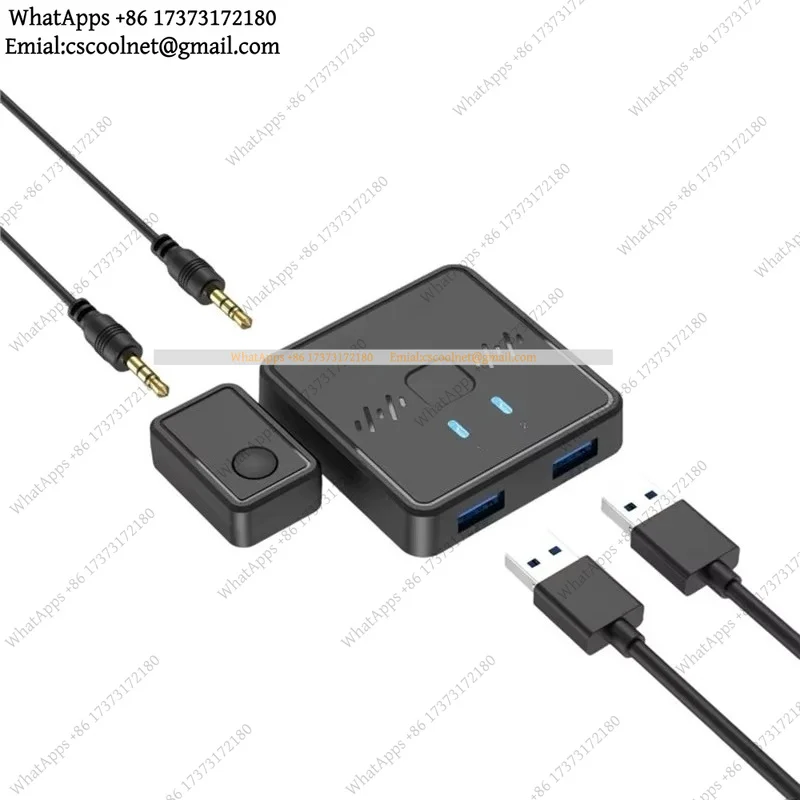 USB 3.0 Printer Sharing Switch 2 PC 1 Device KVM Mouse Keyboard HDD