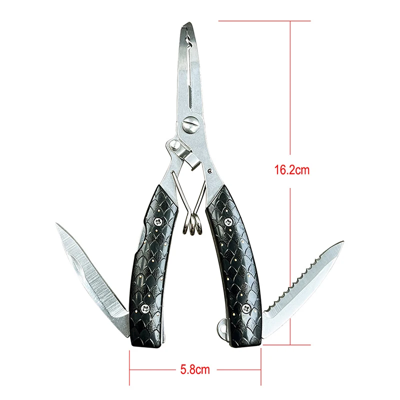 Multifunctional Nose Fishing Pliers Stainless Steel Titanium Open Ring Pliers For Fish Control Hook