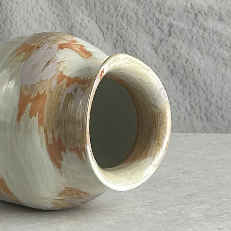 New Creative Ceramic Vase for Living Room Entrance Flower Arrangement Study Tea Room Model Room Zen Home Accessories Ornament