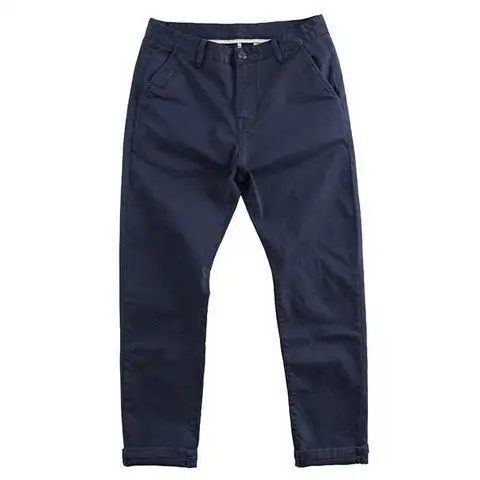 Fashion 2026 Men's Slim-fit Business Dress Cotton Casual Small Feet Summer High-end Pendant Cargo Men's Trousers Streetwear Man