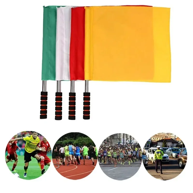 

Linesman Flag Sport Soccer Referee Track Field Competition Signal Flag Command Football Training Competition Fair Play Sports