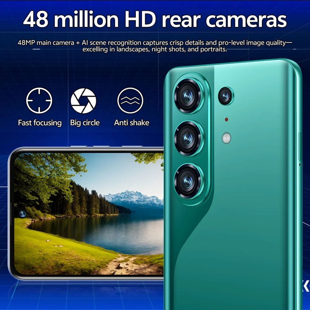 K-Touch Mobile Phones For S26 Ultra Android 15 Smartphone 7.3 Inch Cell Phone 8000mAh Face Unlock 5G Dual SIM 16+48MP Camera Global Version Cellphones