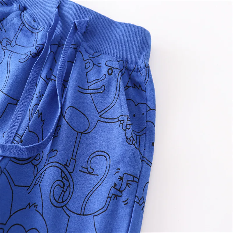 Jumping Meters estate pantaloncini per bambini scimmie stampa vendita calda coulisse pantaloni per bambini pantaloni animali pantaloni