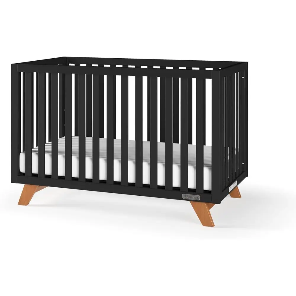 

4-in-1 Convertible Crib, Converts to Day Bed, Toddler Bed, Full Size Bed, 3 Mattress Positions, Non-Toxic Finish (Ebony)