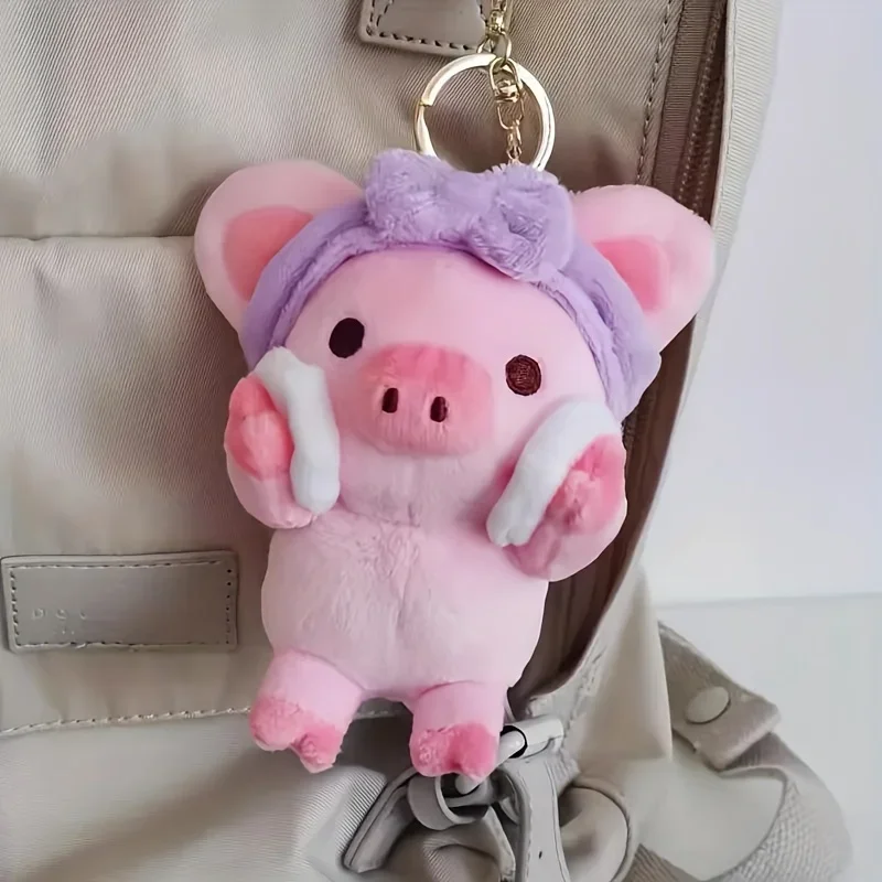 Jouets en peluche cochon de lavage du visage, dessin animé mignon, poupée en peluche douce, pendentif pour sac à dos, porte-clés, animaux en peluche, jouets pour enfants, filles et garçons, cadeaux