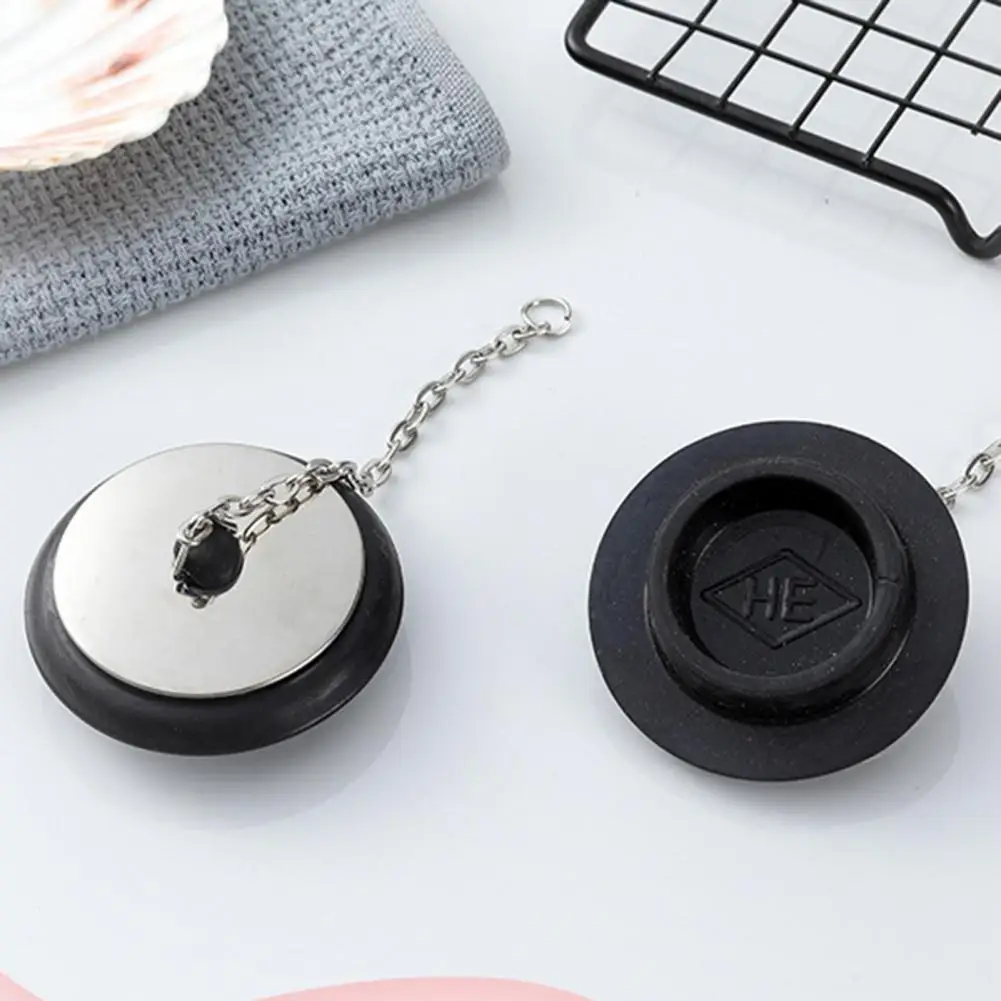 Shower Drain Plug Drain Plug Chain Set Basin Sink Strainer Filter Sealed Drain Stopper for Bathroom Home Use Water Drainage