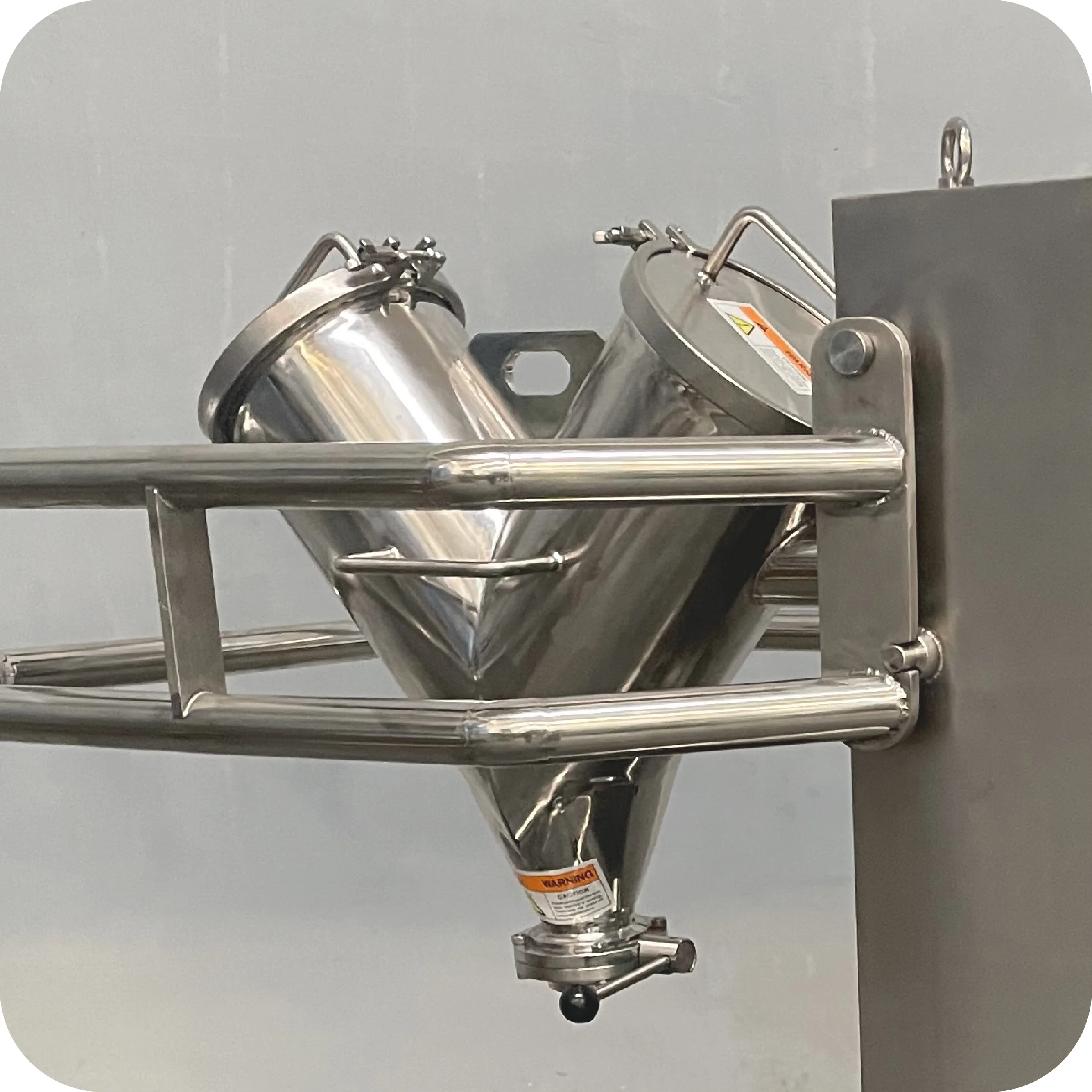 Full Weld Automatic V Blender Dry Powder Mixer For Chemical & Food Spices  Blender