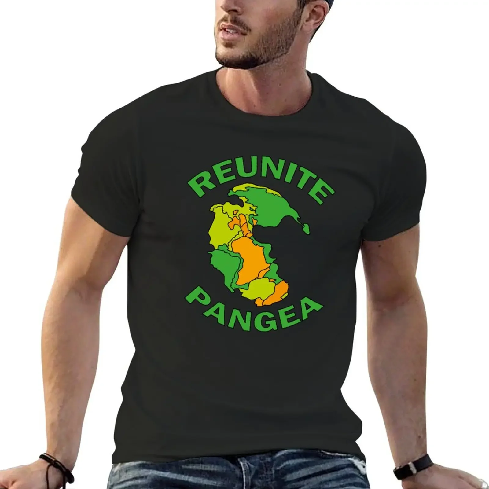 

Reunite Pangea Funny Geology T-Shirt cotton graphic tees blacks mens graphic t-shirts big and tall