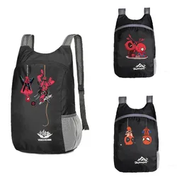 2024 New Dead-pool Superhero Foldable Travel Backpacks Outdoor Sports Travel Backpack Lightweight Storage Bag Cycling Backpacks