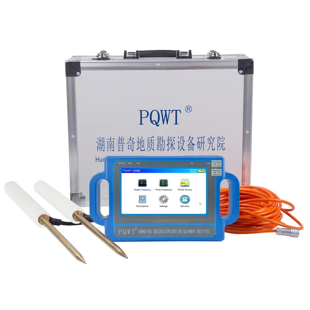 PQWT S500 groundwater detector 500 meters underground detector water well logging geophysical survey equipment