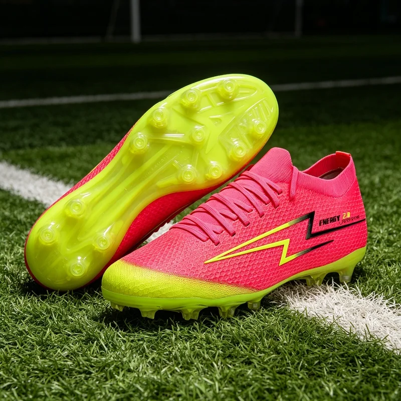 New Cool Men Football Shoes Comfortable Soccer Shoes Men Unisex Men Long Football Shoes Outdoor Lawn Outdoor Man Football Shoe