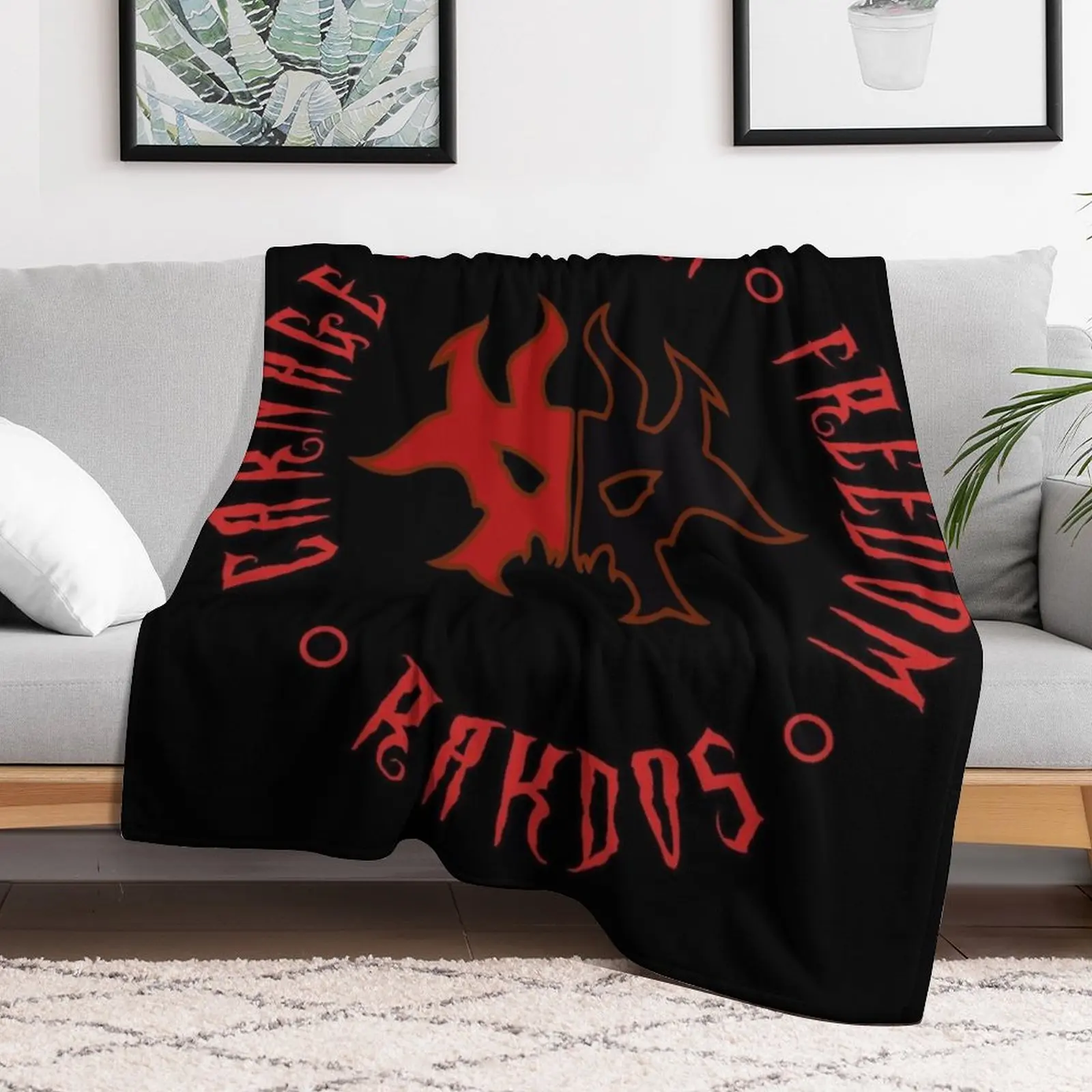 Rakdos Motto Throw Blanket Decorative Sofas sofa bed Heavy Beach Blankets