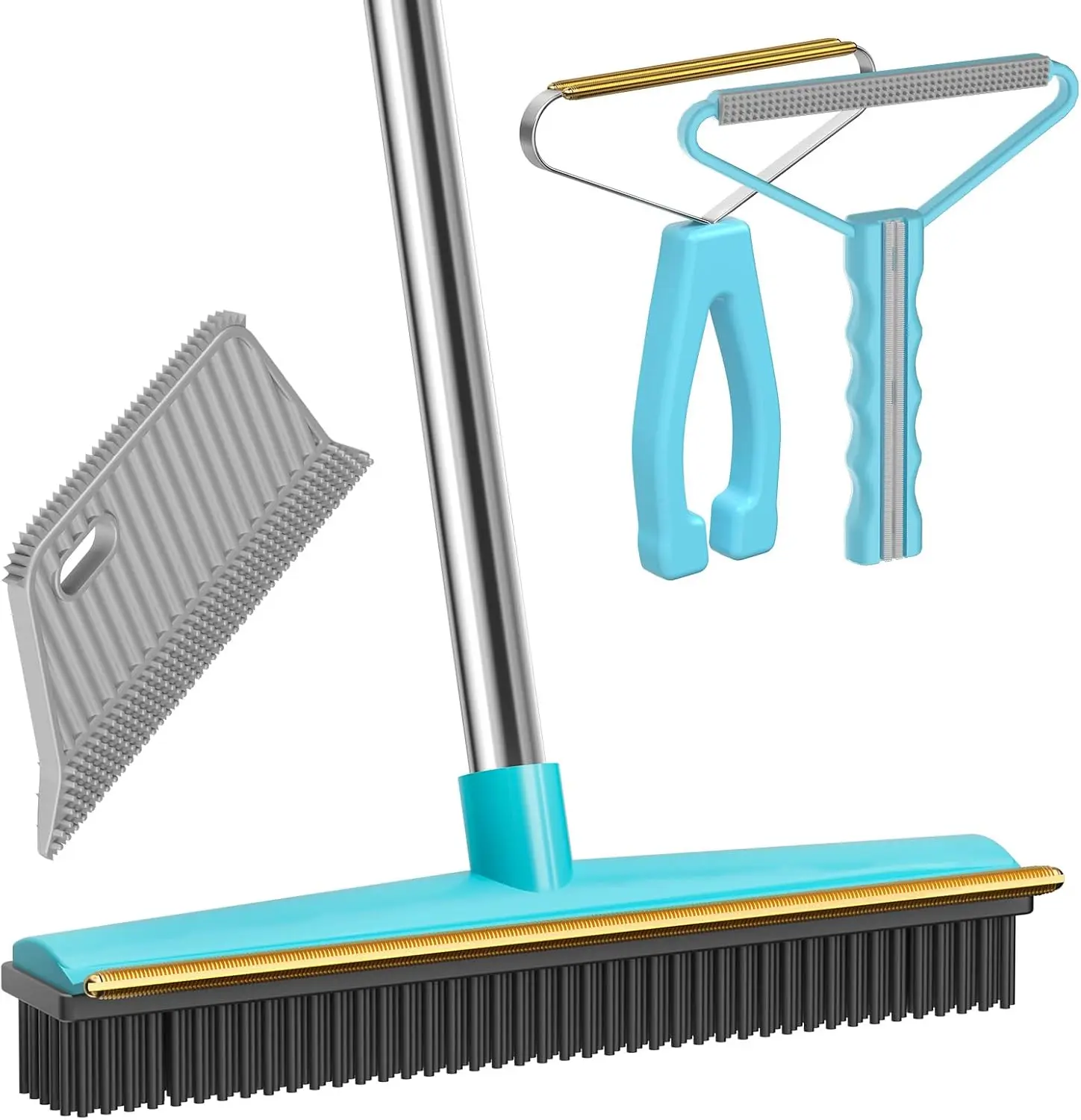 

Решетка для чистки ковров с длинной ручкой 60 футов для удаления шерсти домашних животных, с металлическим тканевым краем, для уборки шерсти животных с ковров