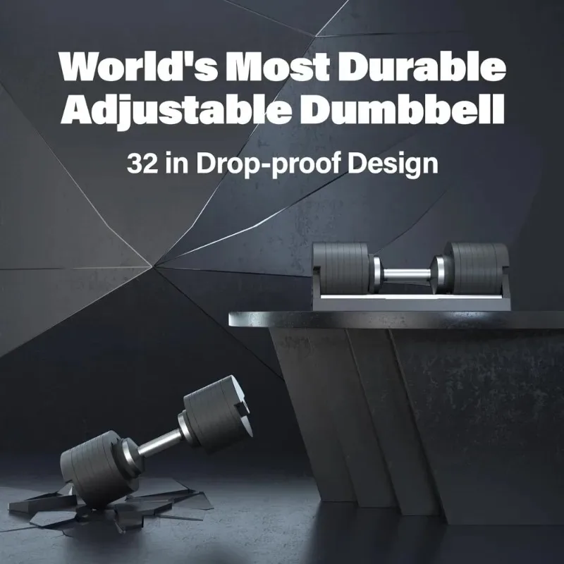 home-Adjus   Dumbbell Set 80 lbs with Cast Iron Plates Fast Adjust Knurled Handle Compact Home Gym Equipment for Bench.tools