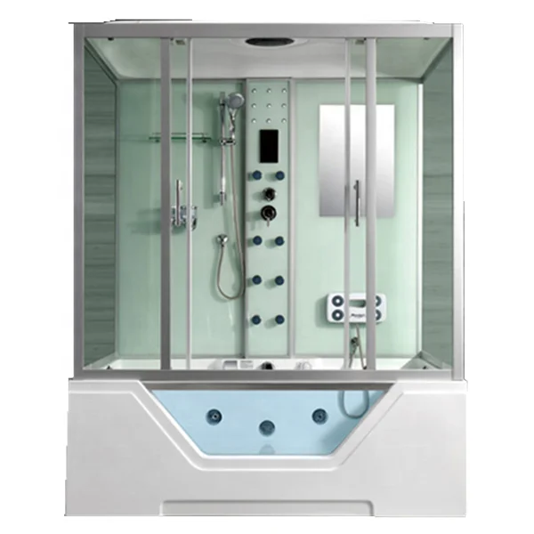 Hot Selling Luxury Full Massage Steam Shower Room With Bathtub Combination