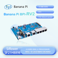 Banana Pi BPI-RV2 Siflower SF21H8898 4 core RISC-V Processor 512MB DDR3 16 MB SPI NOR flash RTC Risc-V Gateway Board