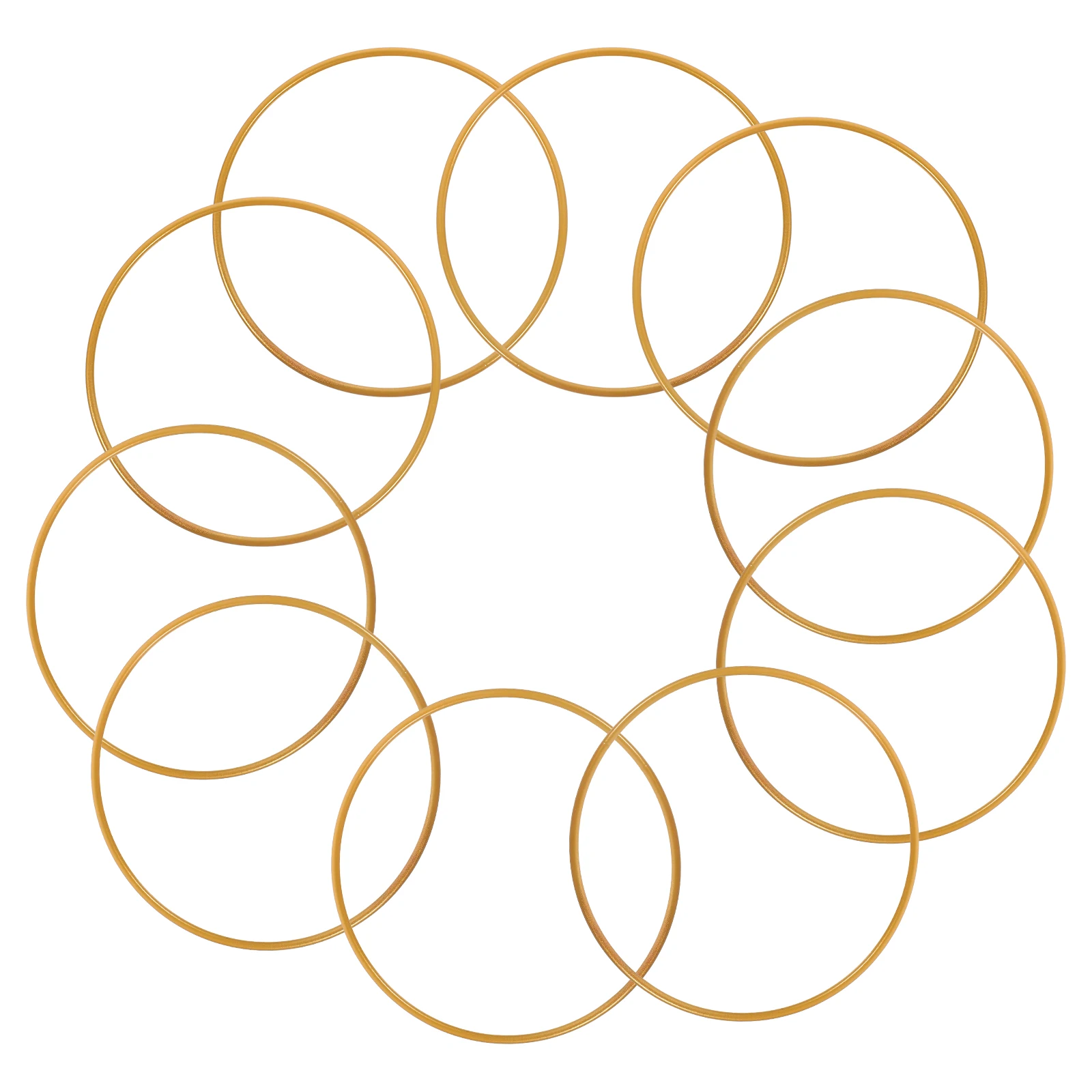 

10pcs Hoops Metal Rings for Crafts Wreath DIY Iron Floral Macrame Art Wreath Hoops Home Metal Rings For Crafts Decor