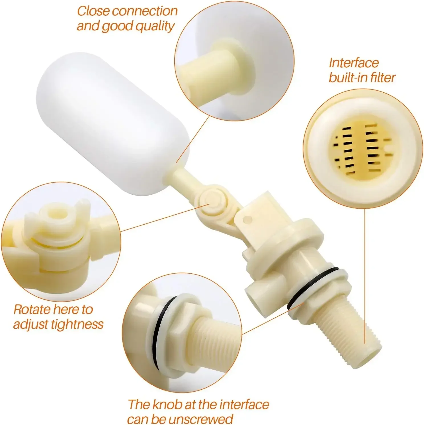 قافلة متنقل Autofill التيار الكهربائي محول المياه استبدال صمام الطوف ل Aquaroll Aquaruis رولي بولي قطع غيار السيارات #3
