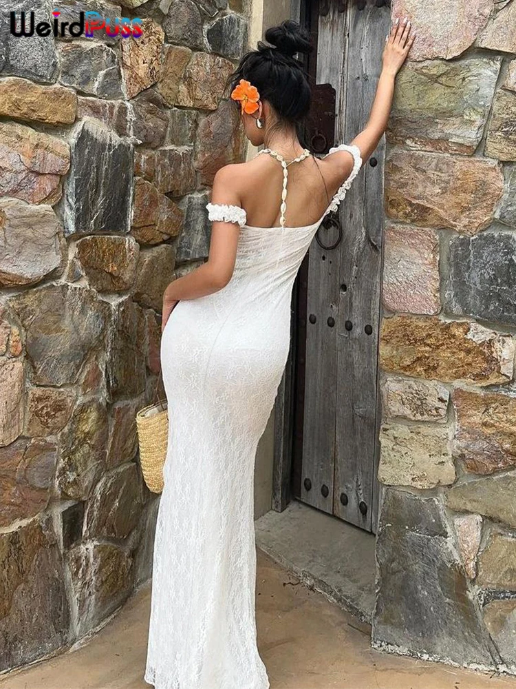 Weird Puss Ruched Jacquard Dress Women 5quare Collar Backless Sleeveless Elegant Birthday Party Gown Trend Chic Long Bodycon