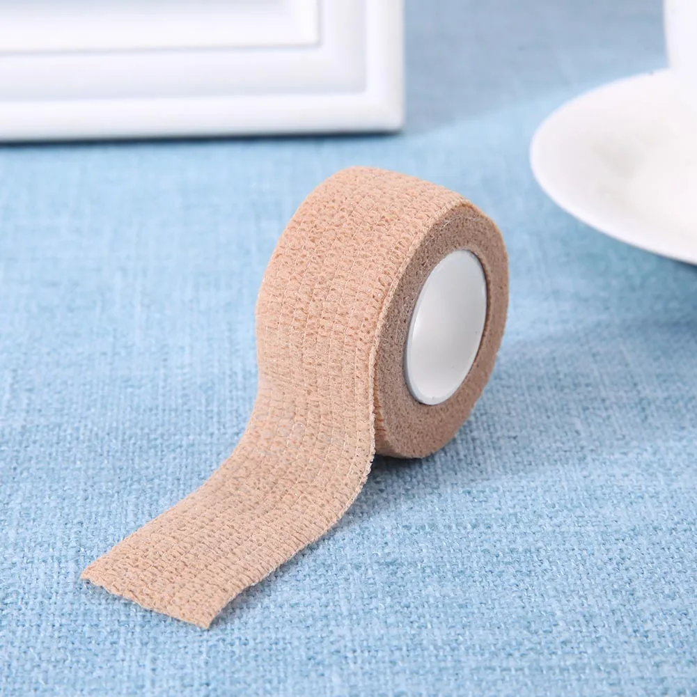 5 Stück 2,5/5/7,5/10 cm selbstklebende elastische Bandage, kohäsives Vliesband, Einwegband für Sport, Befestigung, Finger, Handgelenk, Bein – Detail 10