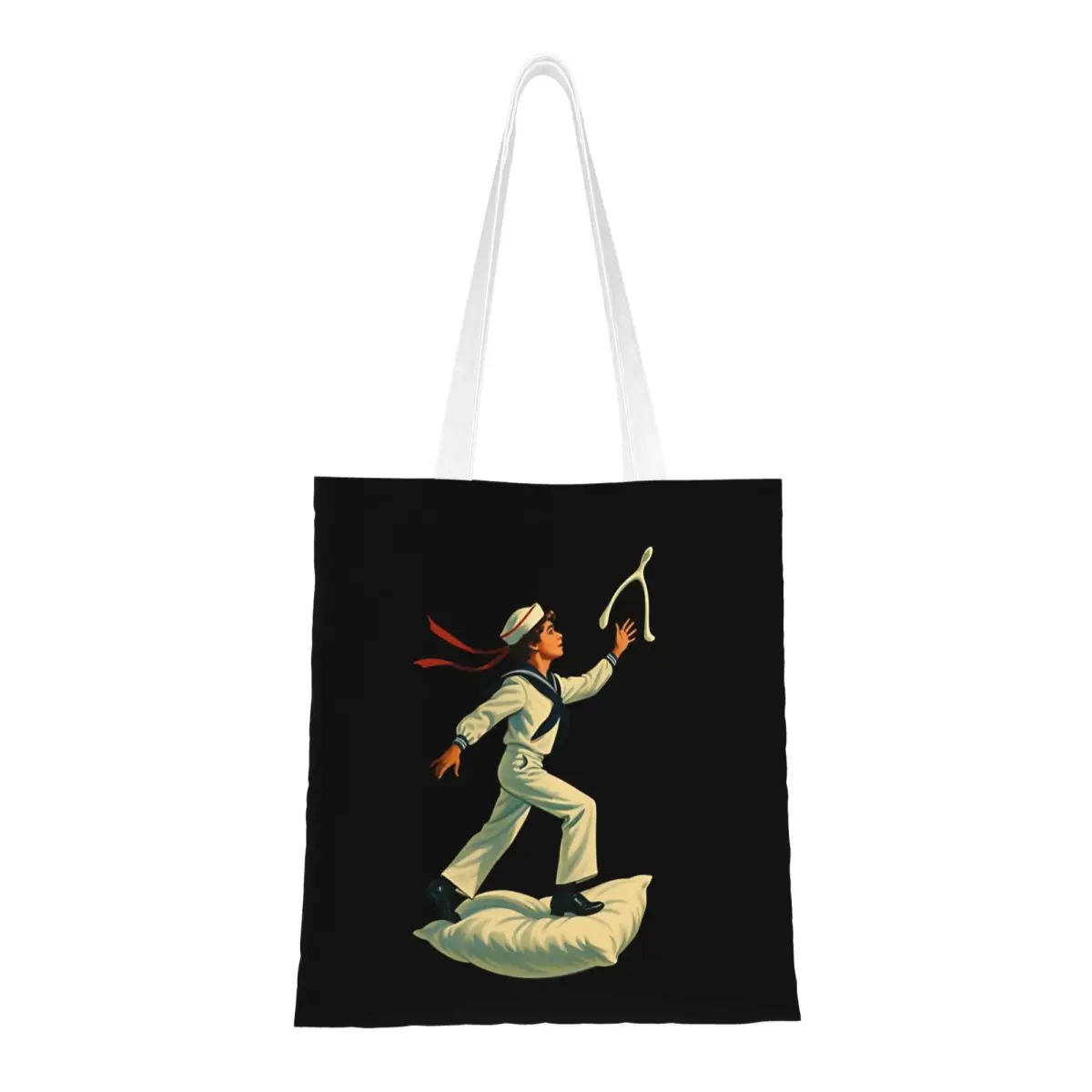 

Conan Gray Wishbone Album Tote Bags Women Handbag Foldable Student Shoulder Bag Printed Shopping Bag