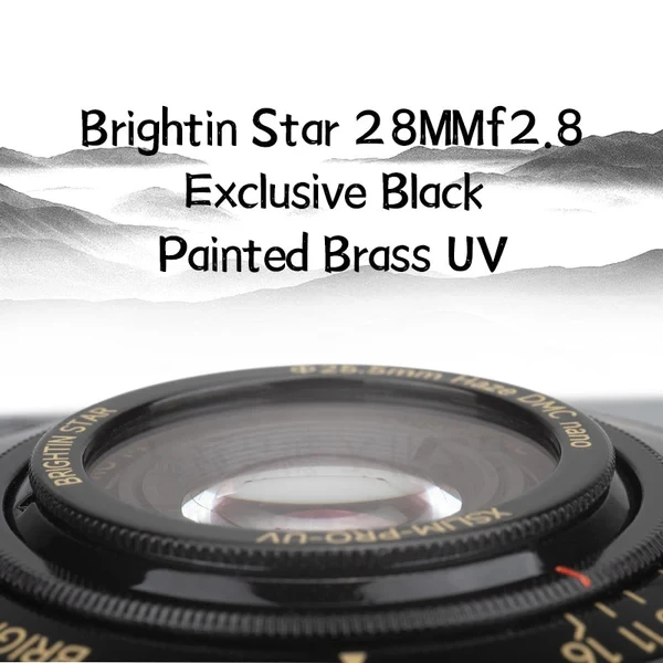 Brightin Star 25.5mm UV Protection Filter (Only 1mm) L/Sigma/Panasonic L/RF/Z/E Fujifilm X /GFX Adapter Ring For 28mm F2.8 Lens