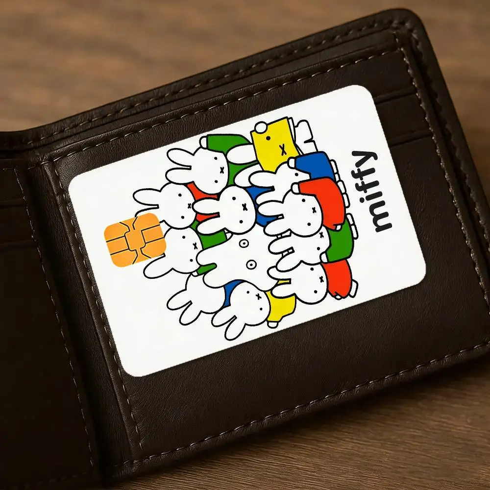 Cartoon M-miffy Niedliche Wasserdichte Hautschutz-Aufkleber für Bankkarten, Kreditkarten, Debitkarten und Fahrkarten für den öffentlichen Nahverkehr – Detail 11