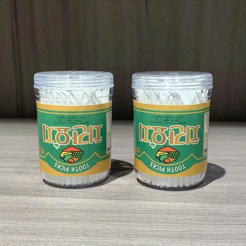 160Pcs/box Disposable Toothpicks Plastic Dental Care Toothpicks With Eco Toothpick Dispenser Oral Hygiene Dental Safety Brushes